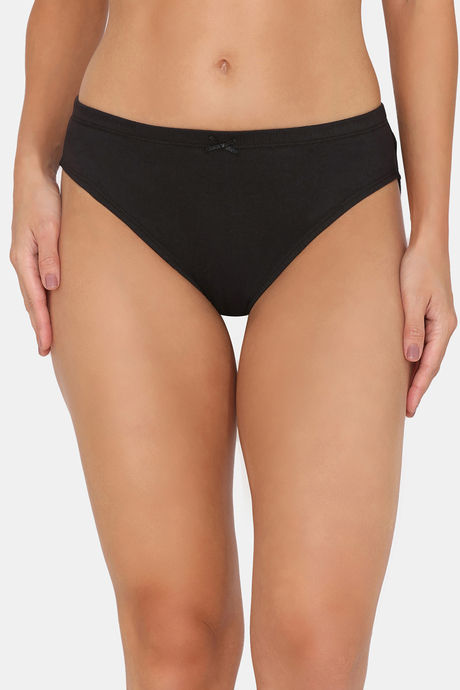 Rosaline Cotton Comfort Medium Rise Full Coverage Bikini Panty (Pack of 3) - Multicolor — image 10